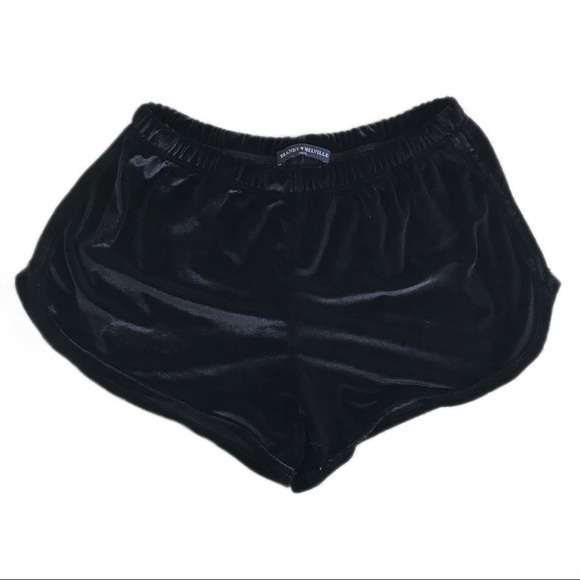 Brandy Melville Pants - Brandy Black Velvet Shorts (ON HOLD)